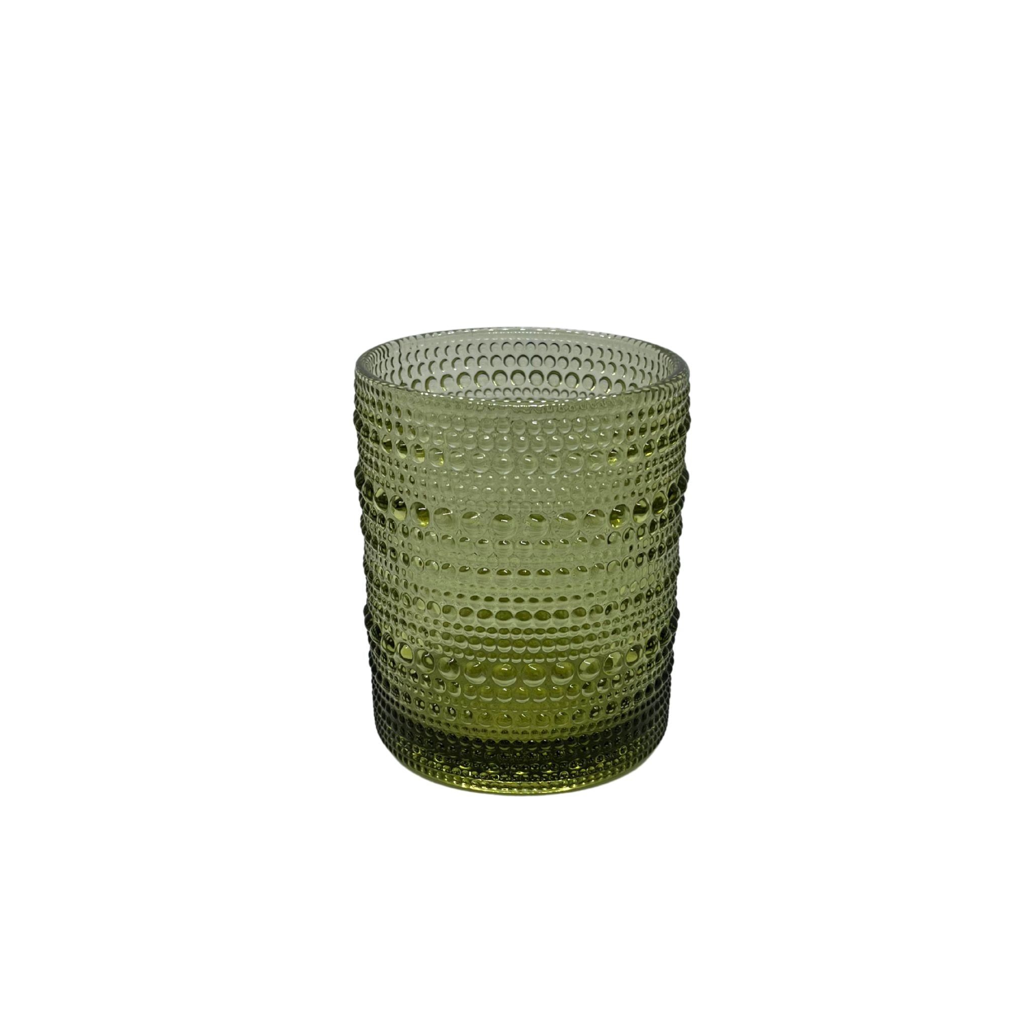 Green Bead Glass Tumbler - Small
