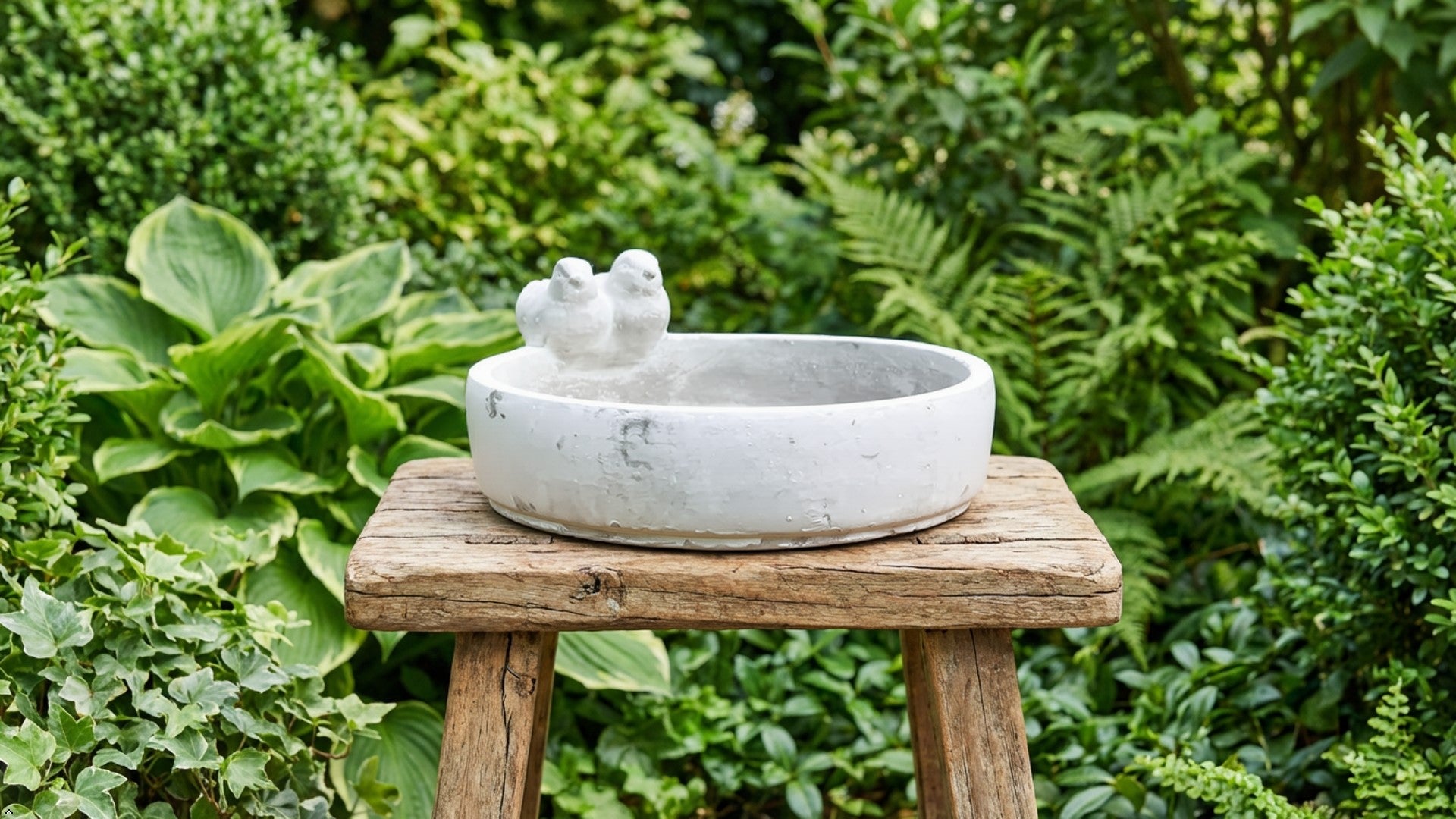 Stoneware Bird Bath
