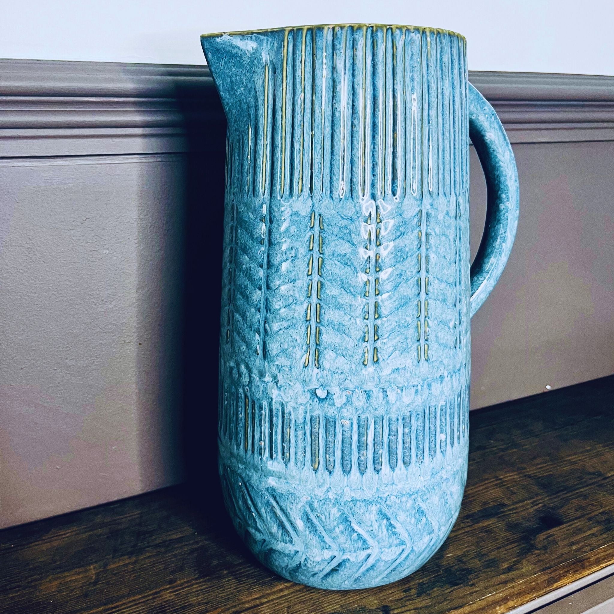Blue Ceramic Jug