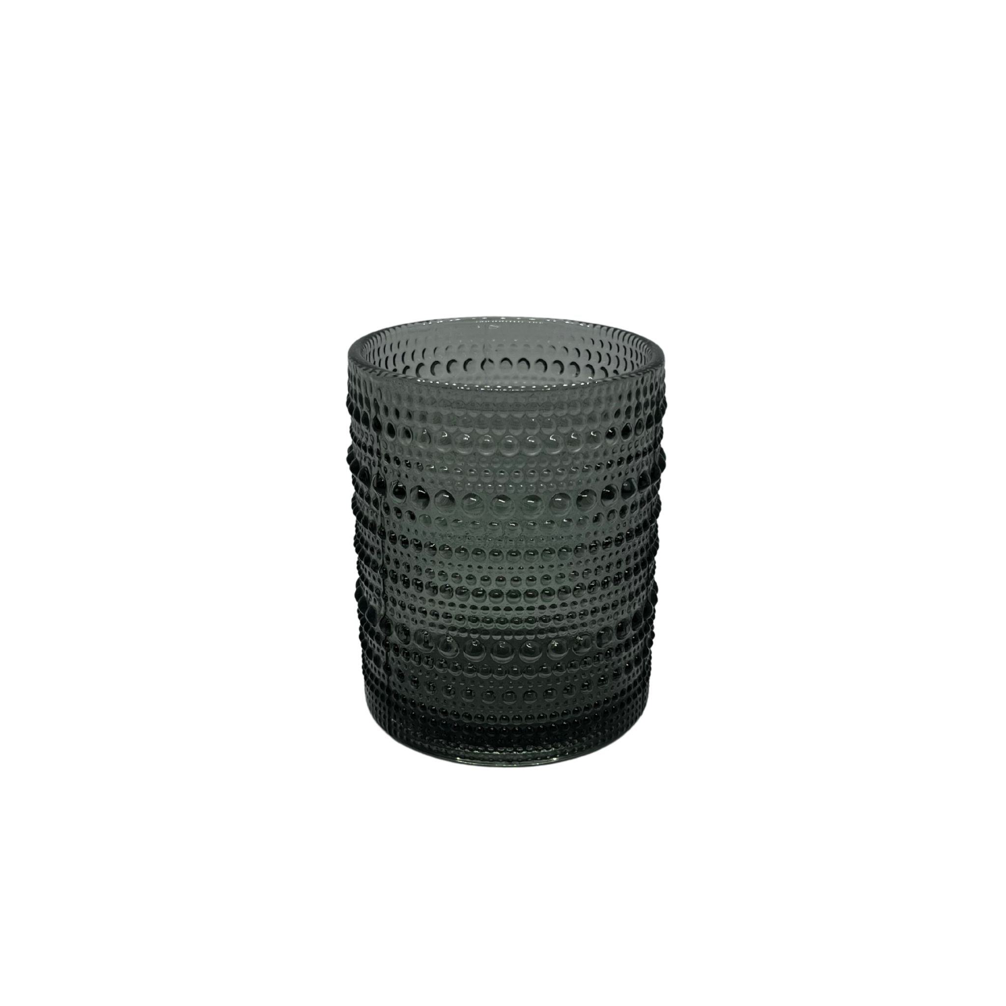 Grey Bead Glass Tumbler - Small