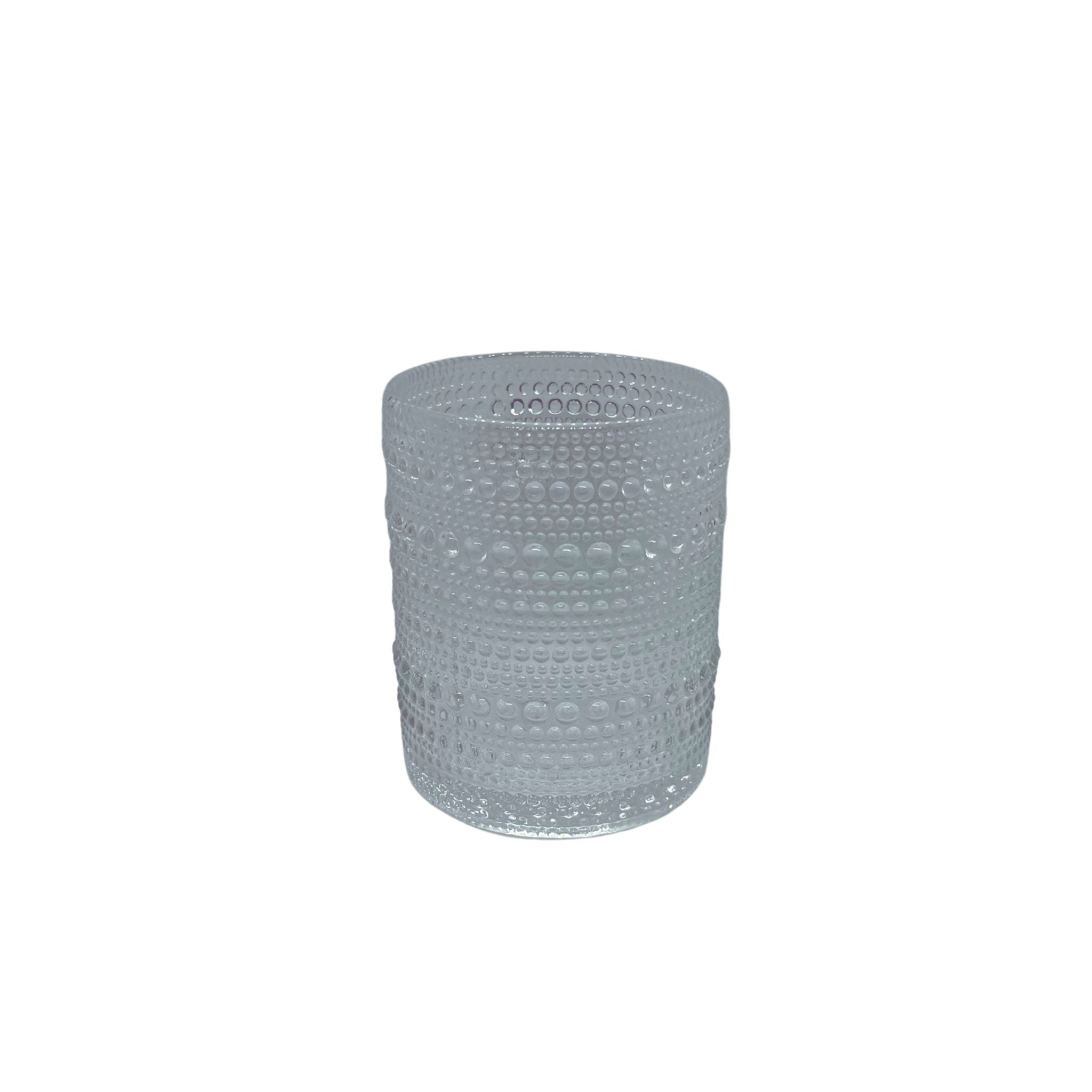 Clear Bead Glass Tumbler - Small