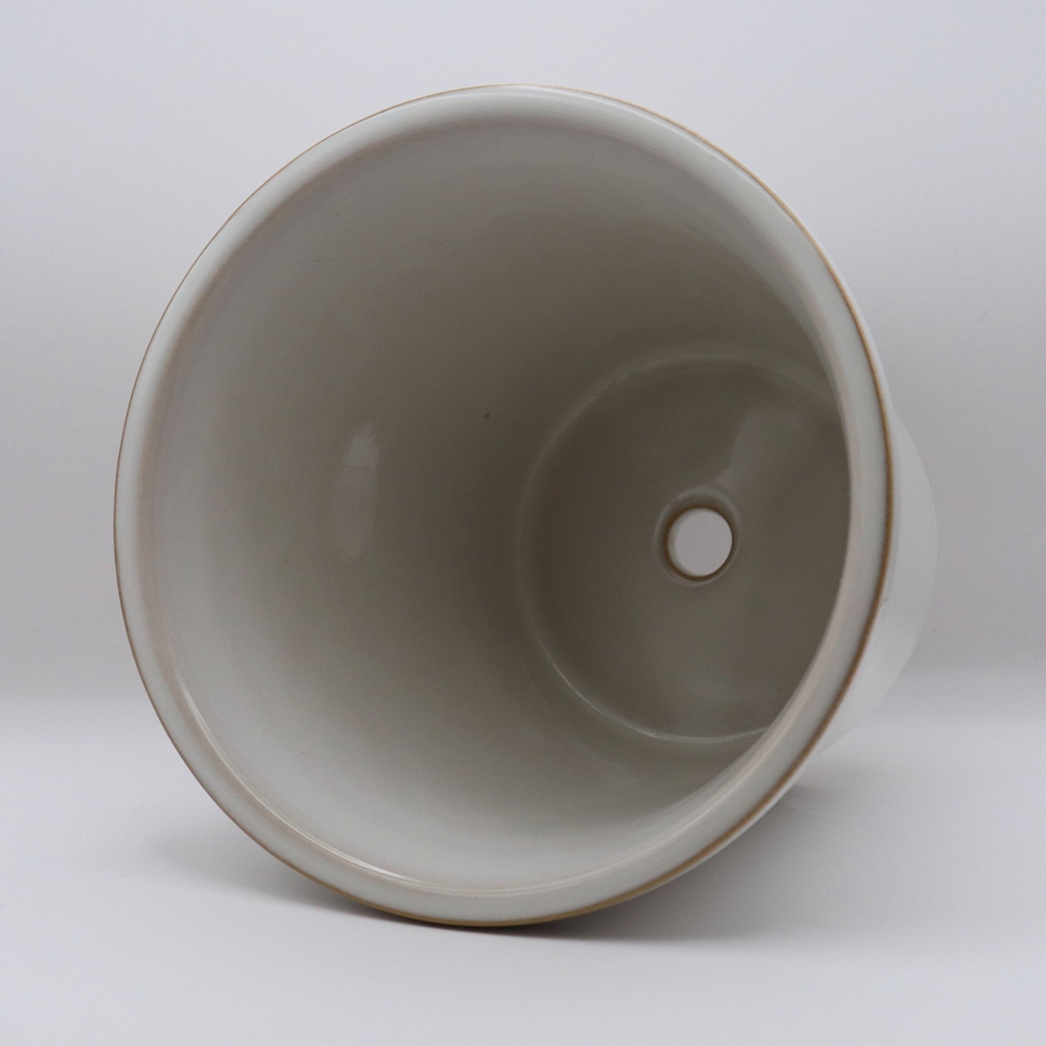 Ceramic Plant Pot with Scalloped Detail