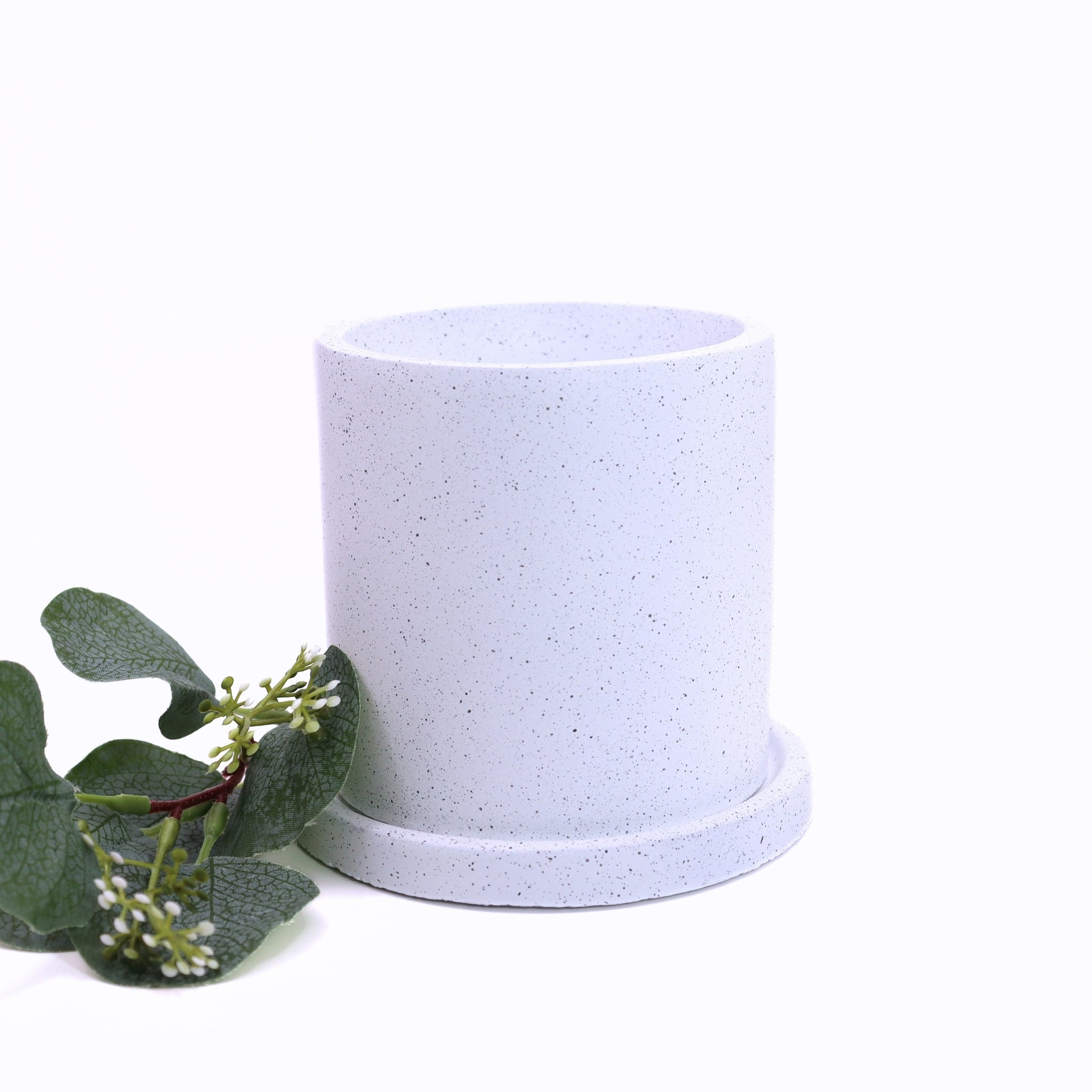Modern Woven-Style Ceramic Planter