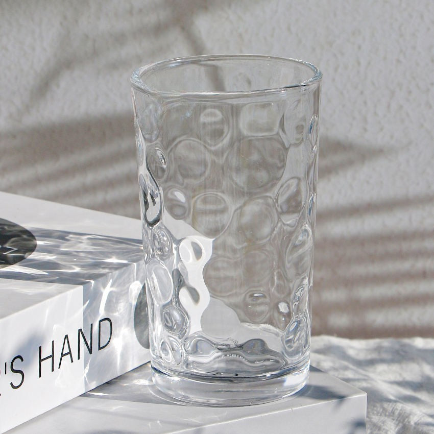 Small Dimple Clear Glass Tumbler
