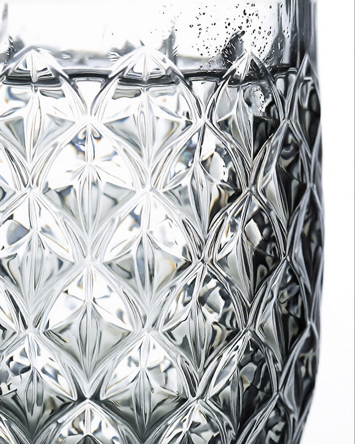 Grey Textured Glass Tumbler